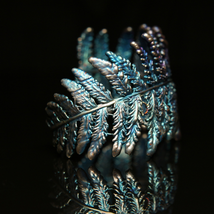 Браслет Fern Flower в серебре, Папоротник, фото 2