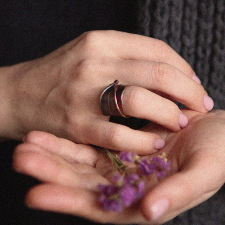 Кольцо в серебре Poison, Олеандр, фото 2