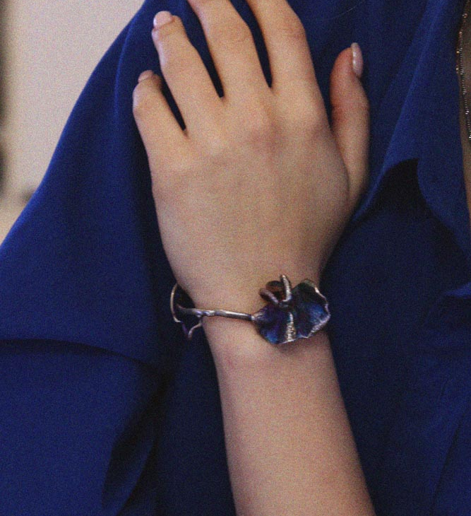 Браслет в серебре Flora, Душистый Горошек, фото 2