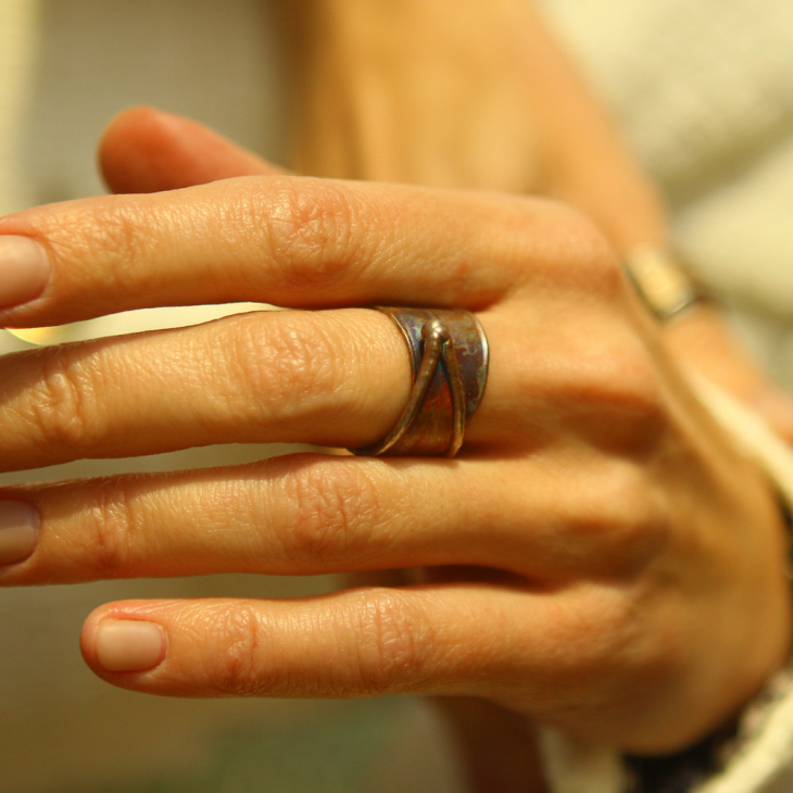 Ring in silver,Oleander, фото 1
