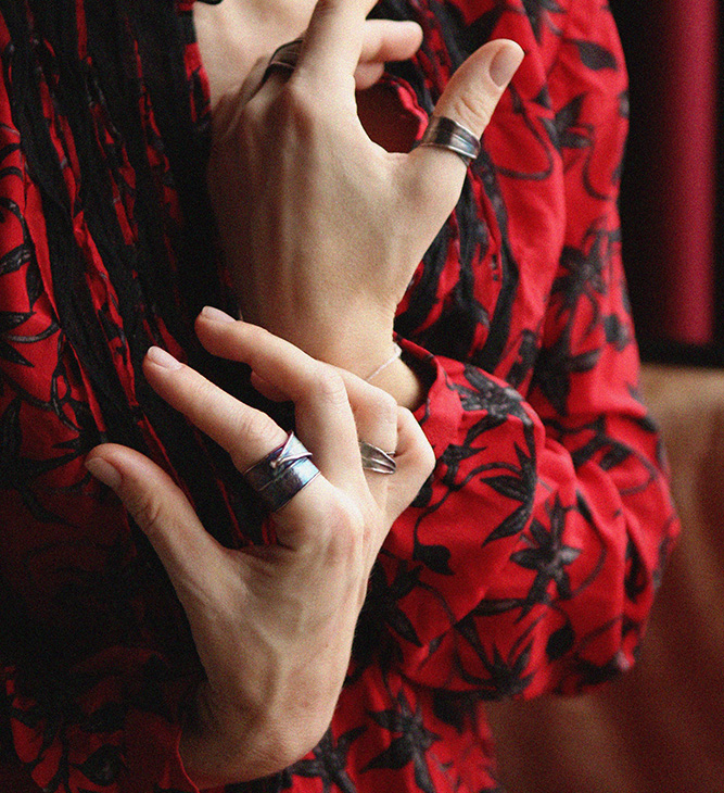 Кольцо в серебре Poison, Олеандр, фото 2