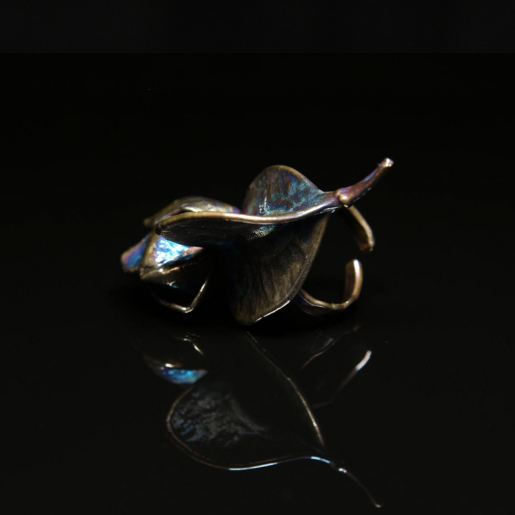 Кольцо в серебре Fleur de Magique, Бегония, фото 3