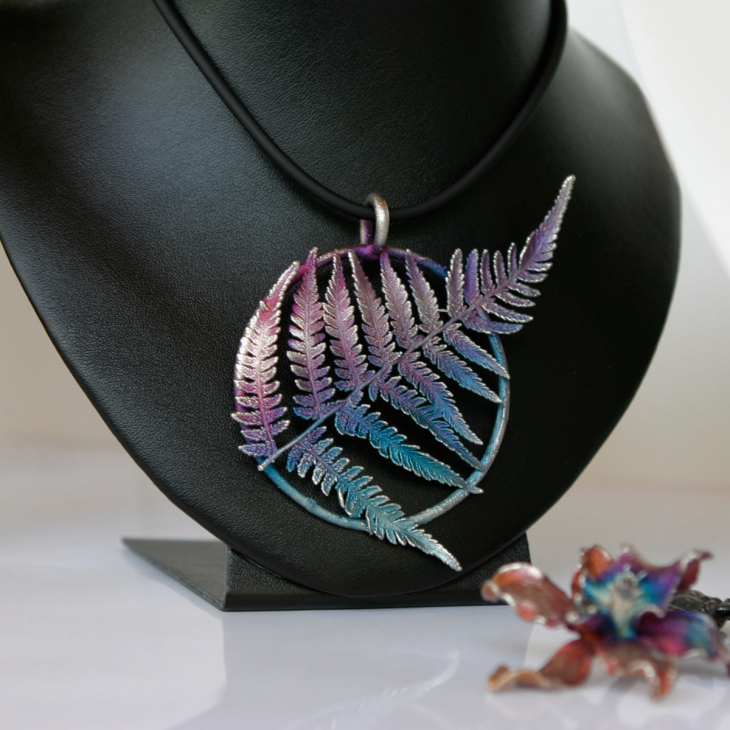 Кулон в серебре Fern Flower, Папоротник, фото 3