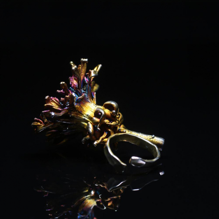 Кольцо в серебре Fleur de Magique, Одуванчик, фото 4