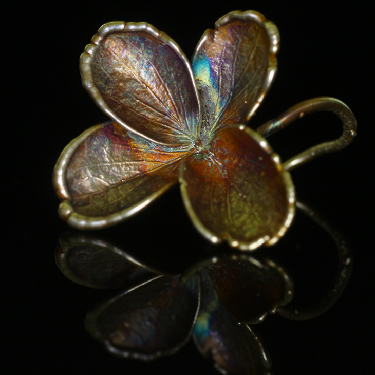 Rings in silver, Hydrangea , фото 1