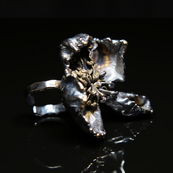 Кольцо в серебре Fleur de Magique, Яблоня, фото 3