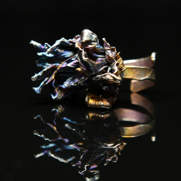 Кольцо в серебре Fleur de Magique, Хризантема, фото 2