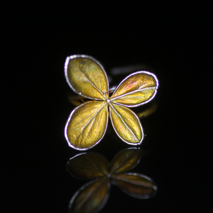 Ring in silver, Hydrangea , фото 4