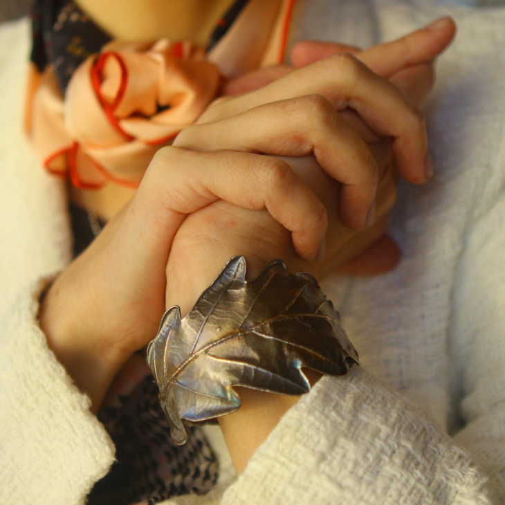 Bracelet in silver ,Oak, фото 6