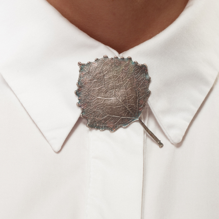 Галстук FLORA в хроме, Тополь, фото 2