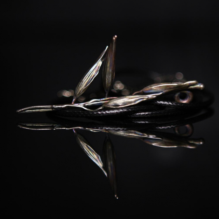 Кулон в серебре Flora, Овес, фото 2