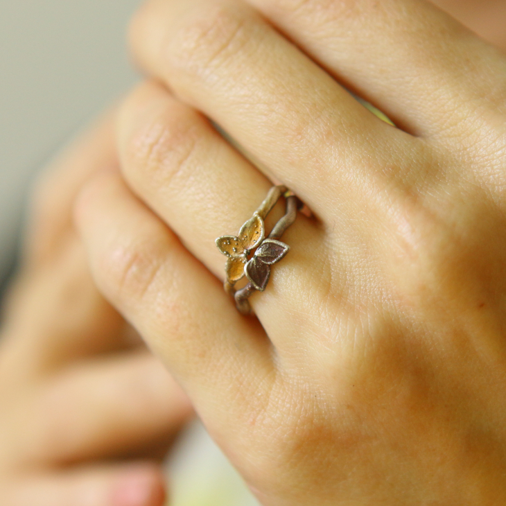 Rings in silver, Hydrangea , фото 2