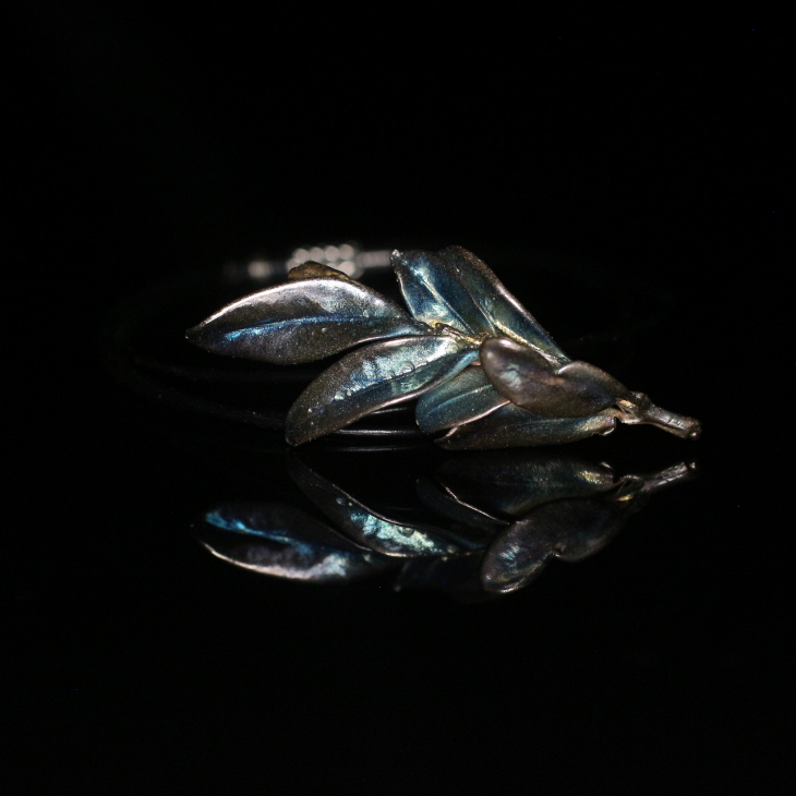 Boxwood pendant in silver, фото 4