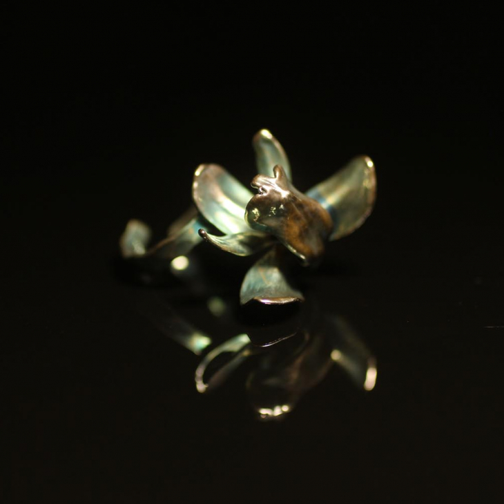 Кольцо в серебре Fleur de Magique, Орхидея, фото 2