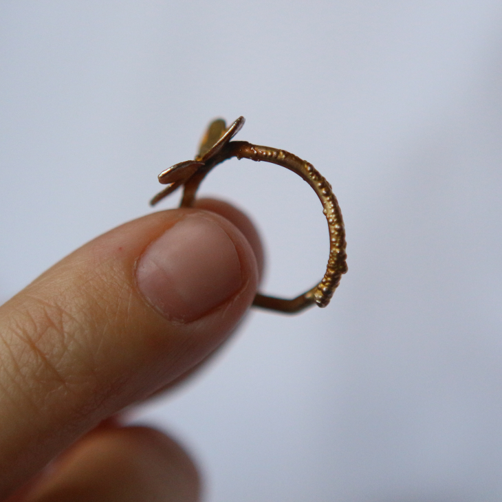 Ring in silver, Hydrangea , фото 2