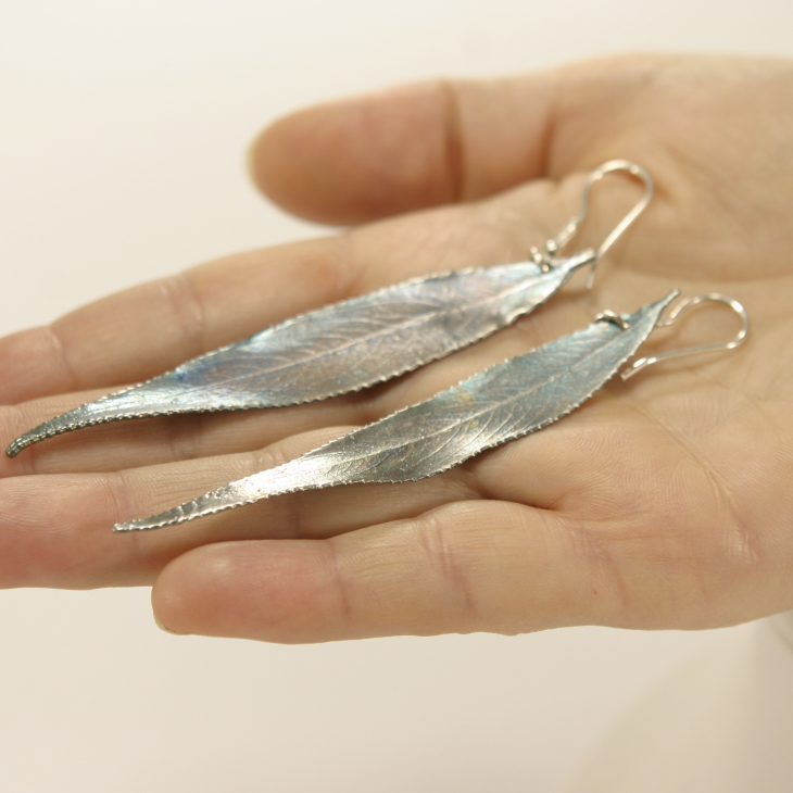 Серьги в серебре Melancholy, Ива, фото 2