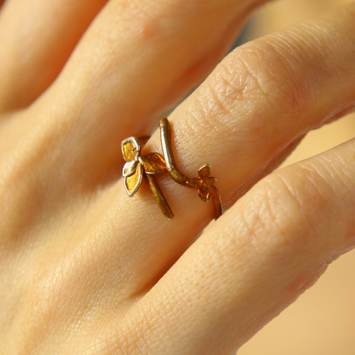 Rings in silver, Hydrangea , фото 3