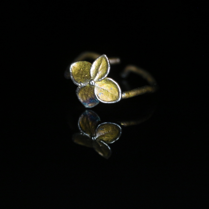 Ring in silver, Hydrangea , фото 4