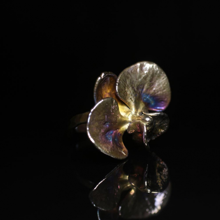 Кольцо в серебре Fleur de Magique, Орхидея, фото 2