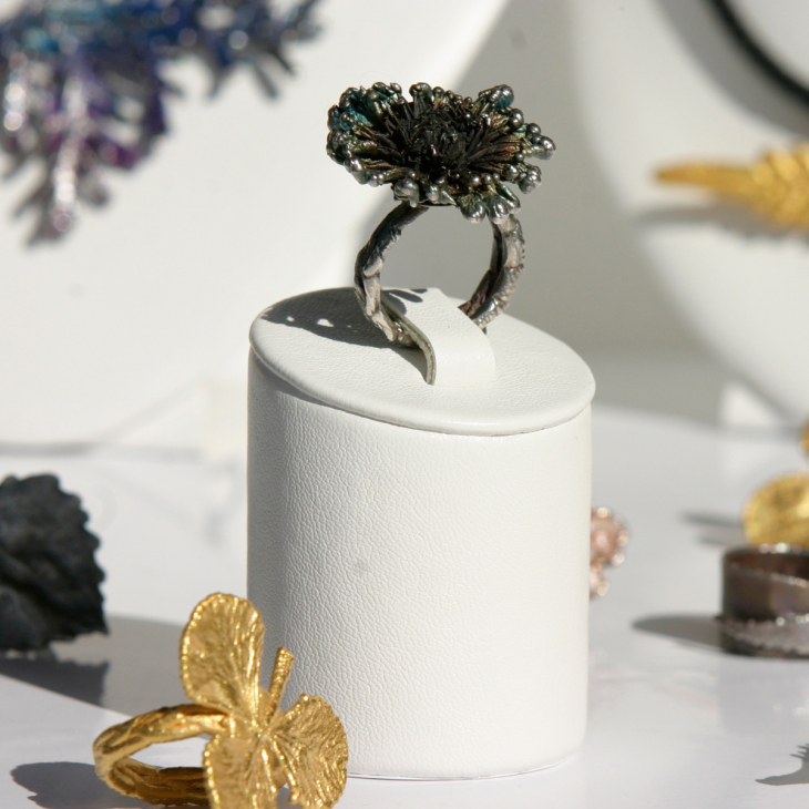 Кольцо в серебре Fleur de Magique, Хризантема, фото 2