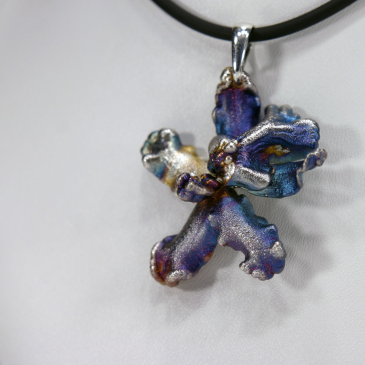 Кулон в серебре Fleur de Magique, Орхидея, фото 2