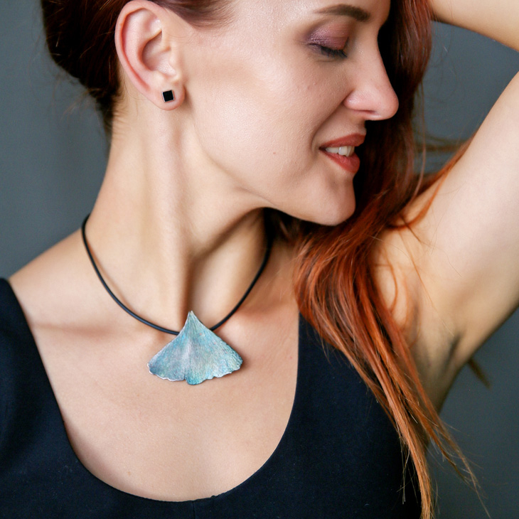 Кулон в серебре Love Alchemy, Гинкго, фото 3