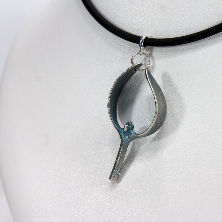 Кулон в серебре Poison, Омела, фото 2