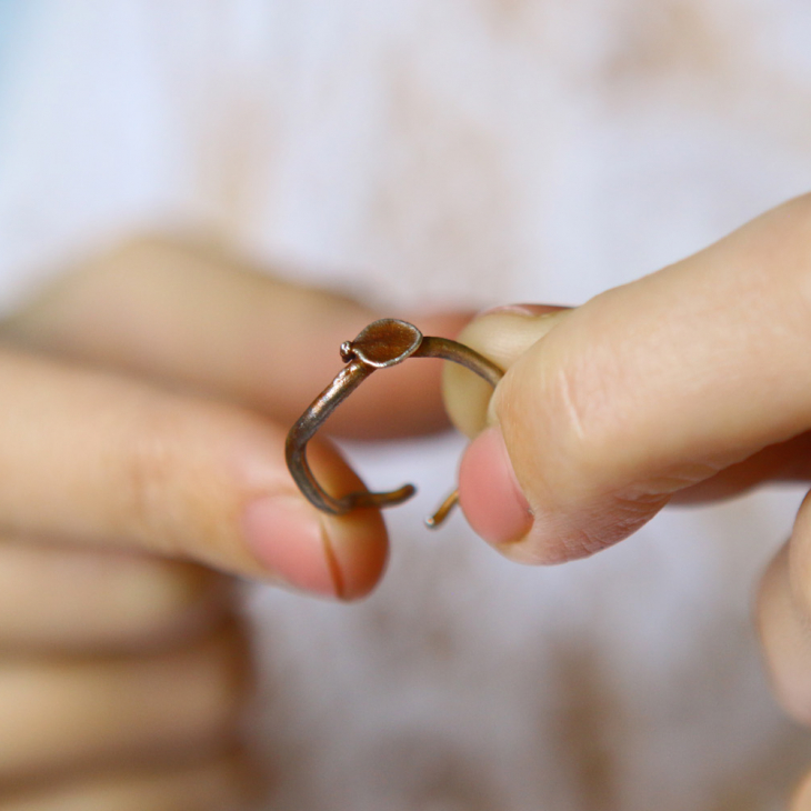 Ring in silver, Hydrangea , фото 3