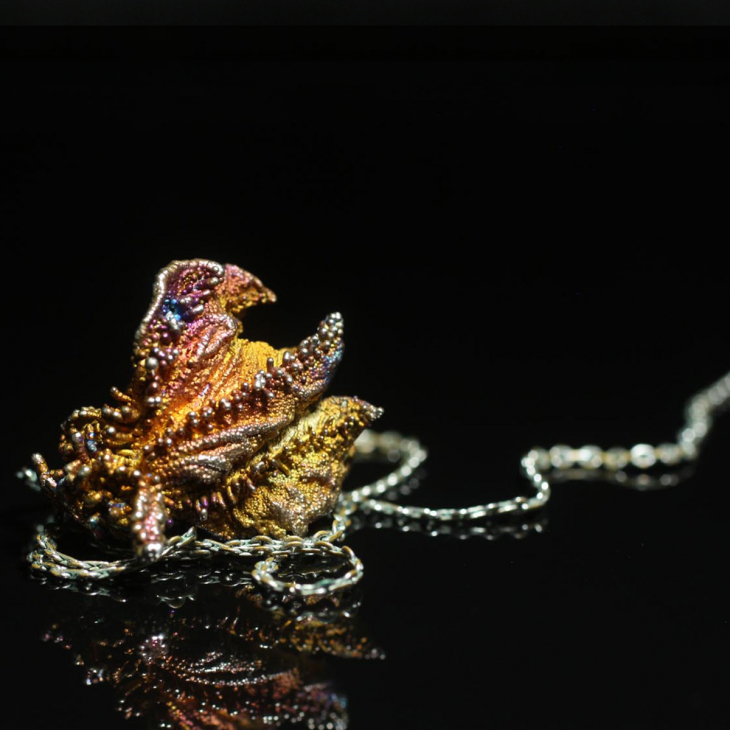 Кулон в серебре Fleur de Magique, Цветение Огурца, фото 3