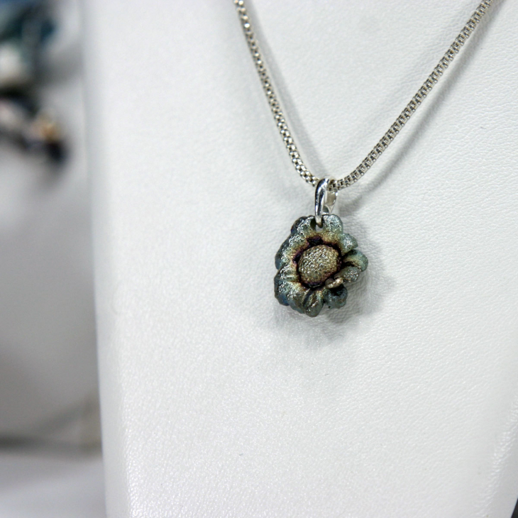 Кулон в серебре Fleur de Magique, Хризантема, фото 2