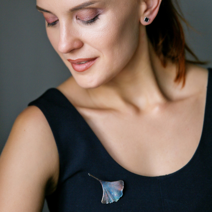 Кулон в серебре Love Alchemy, Гинкго, фото 3