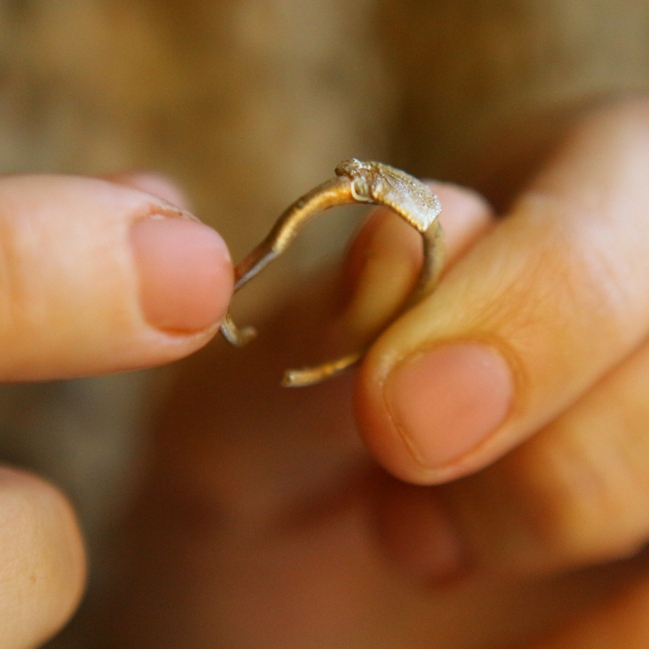 Ring in silver, Hydrangea , фото 2