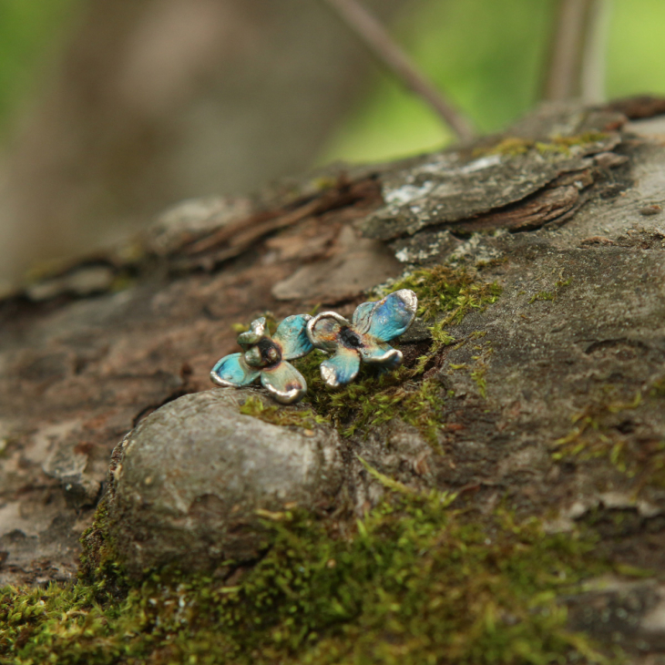 Серьги в серебре Fleur de Magique, Сирень, фото 3