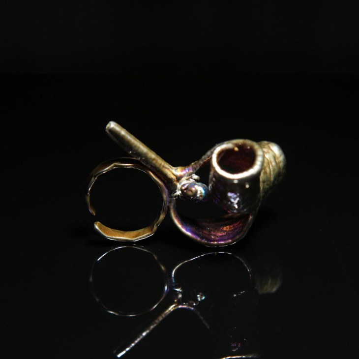 Кольцо в серебре Poison, Омела, фото 2