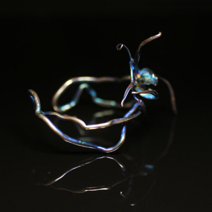 Браслет в серебре Fleur de Magique, Орхидея, фото 3