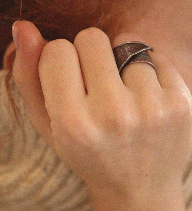 Кольцо в серебре Poison, Олеандр, фото 2