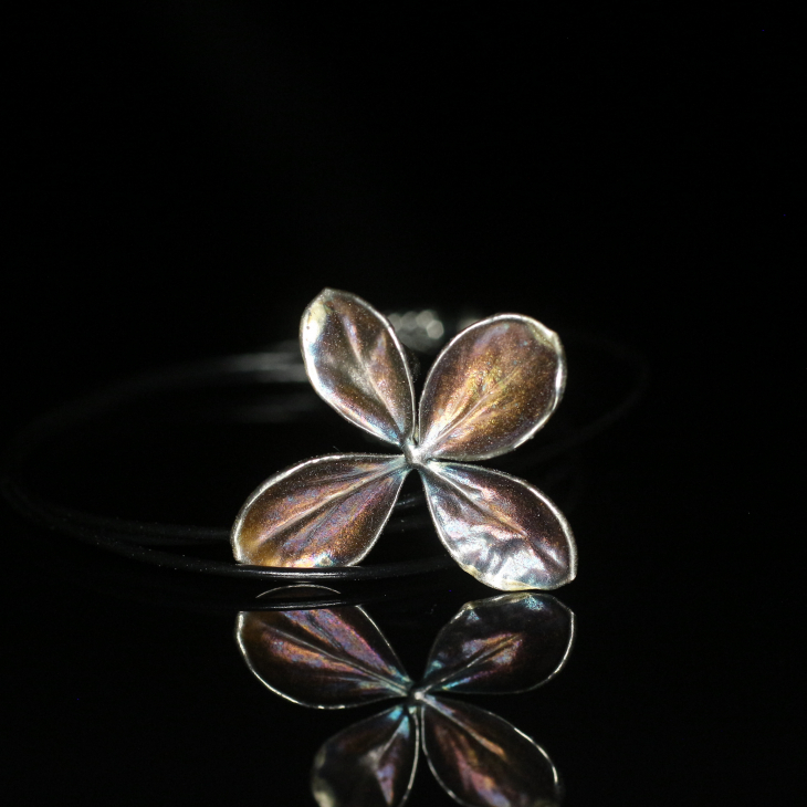 Hydrangea pendant in silver, фото 3