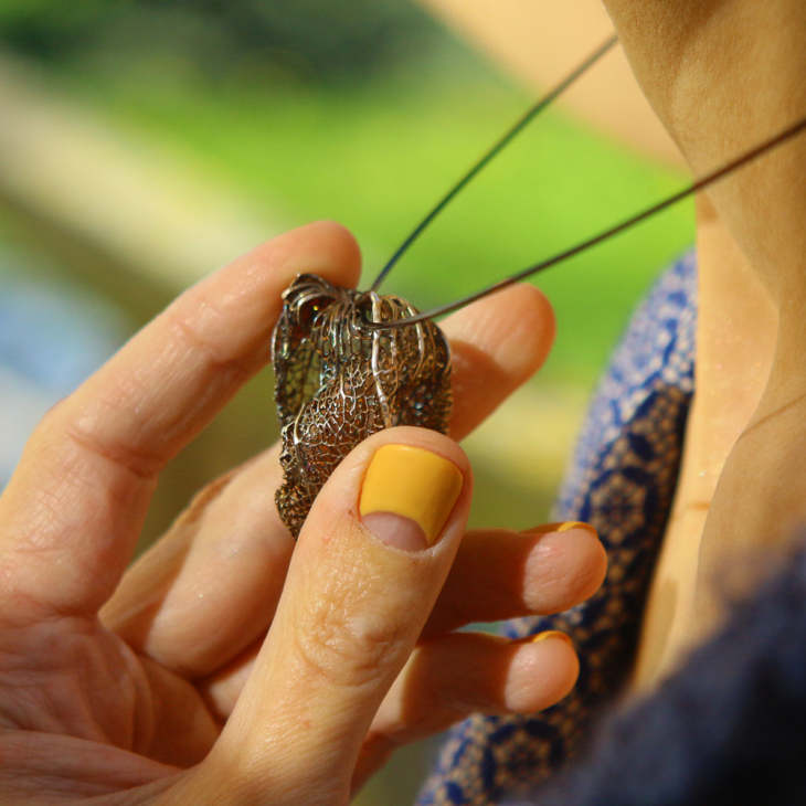 Pendant in silver, Physalis, фото 4