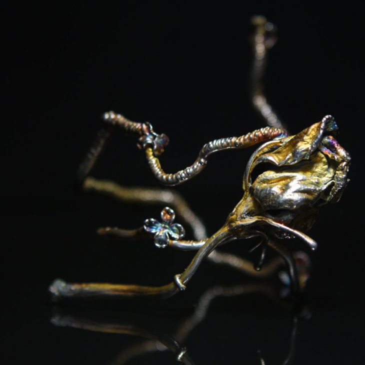 Браслет в серебре Fleur de Magique, Роза, фото 2