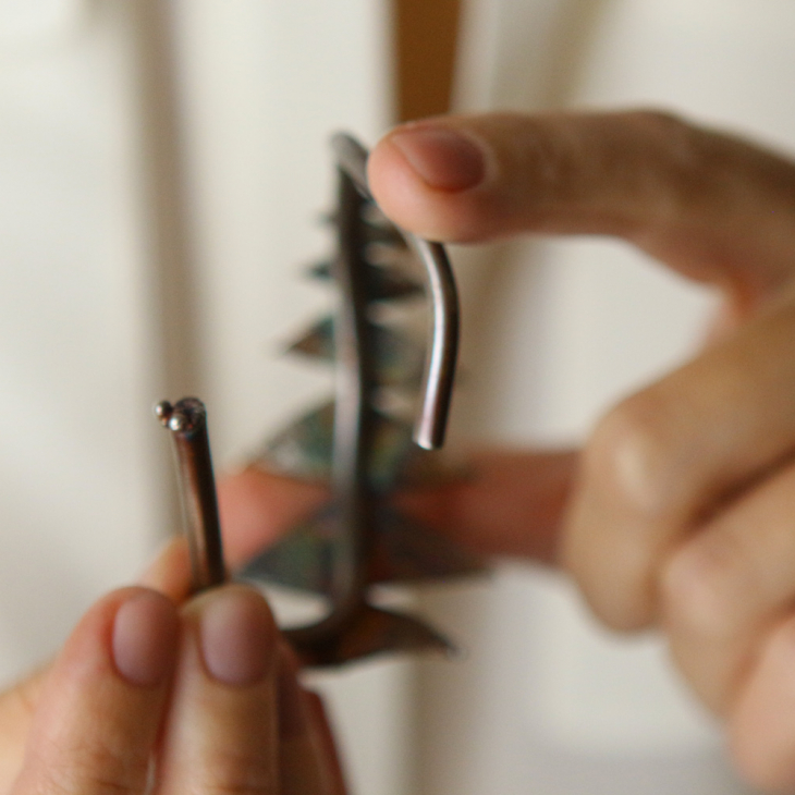 Banksia leaf bracelet in silver, фото 5