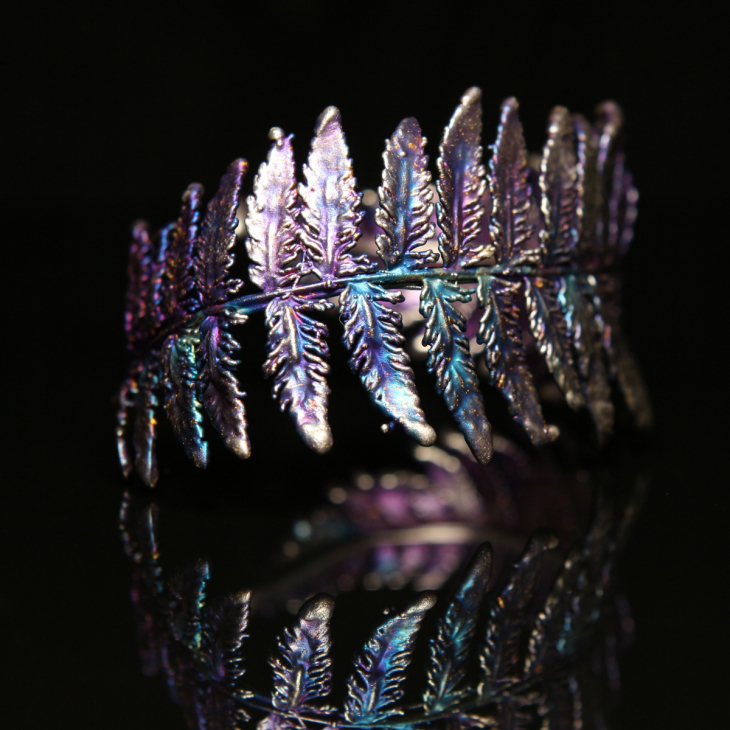 Браслет Fern Flower в серебре, Папоротник, фото 3