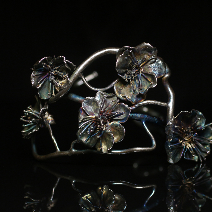 Браслет в серебре Fleur de Magique, Абрикос, фото 6