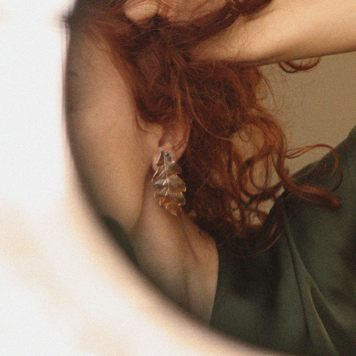 Серьги в серебре Love Alchemy, Дуб, фото 3