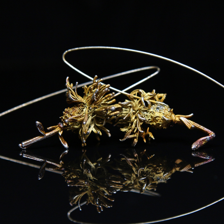 Серьги в серебре Fleur de Magique, Васильки, фото 2