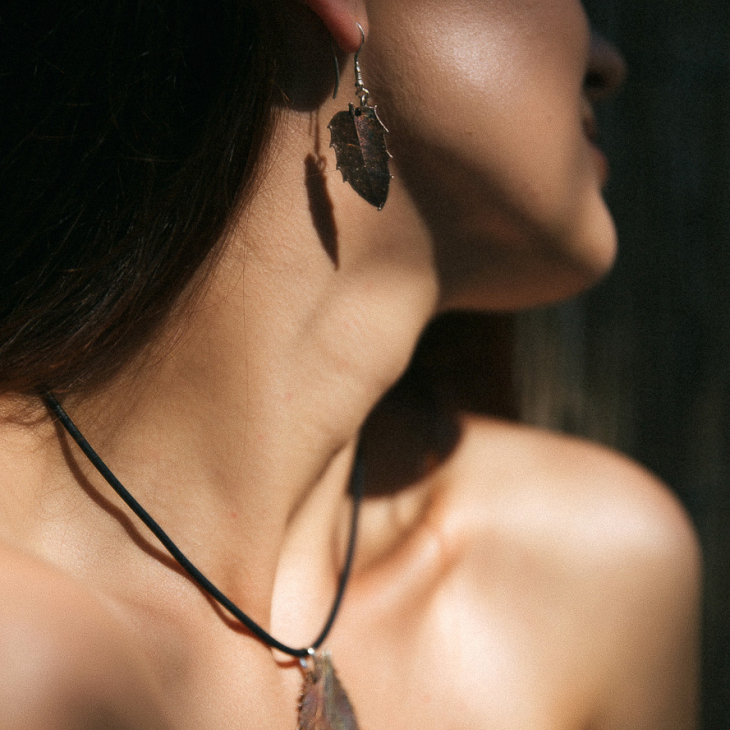 Серьги в серебре Love Alchemy, Дуб, фото 2