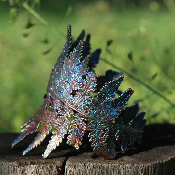 Браслет Fern Flower в серебре, Папоротник, фото 4