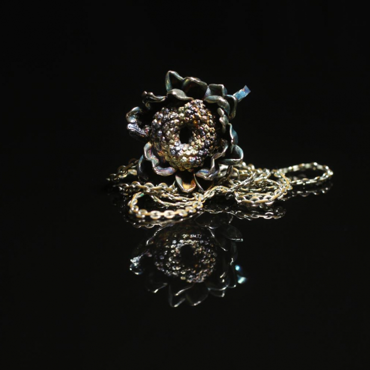 Кулон в серебре Fleur de Magique, Хризантема, фото 2