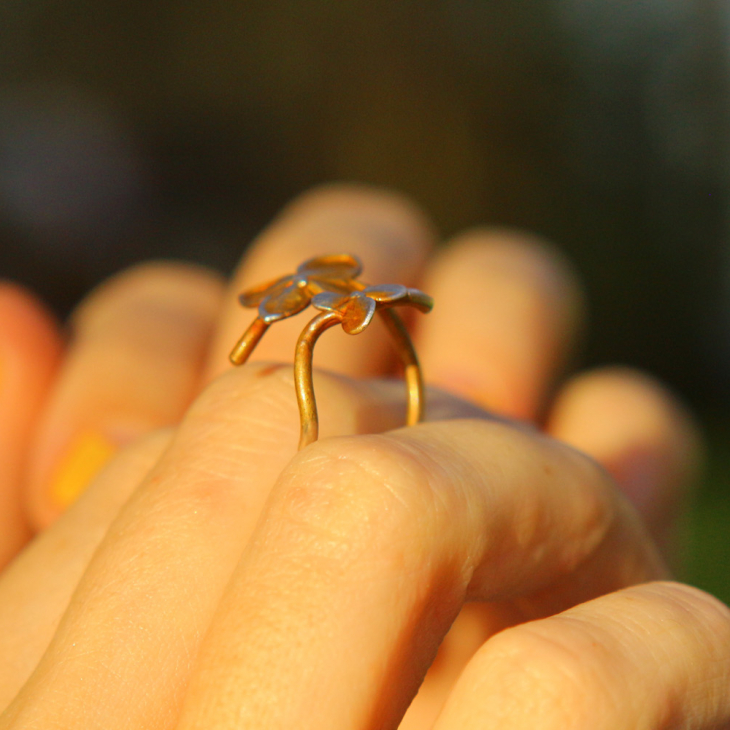 Rings in silver, Hydrangea , фото 2
