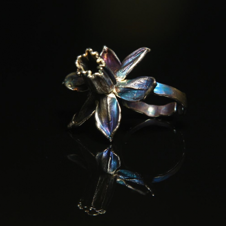 Кольцо в серебре Fleur de Magique, Нарцисс, фото 1