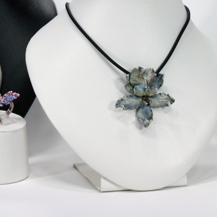 Кулон в серебре Fleur de Magique, Орхидея, фото 2